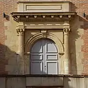 Puerta del castillo de Lacroix-Falgarde (después de 1574, ¿Dominique Bachelier?).