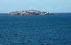 Vista de la isla de Isabel II, perteneciente al archipiélago de las islas Chafarinas.