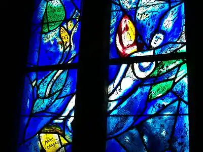 Vidriera de Marc Chagall.