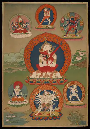 Chakrasamvara, pintura del s.XVIII, Rubin Museum of Art