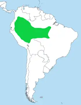 Distribución geográfica del tovacá noble