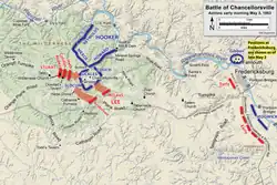 3 de mayo. Ataques de Lee contra Chancellorsville.