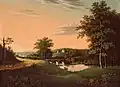 La residencia de Jose Bonaparte en Bordentown, atribuido a Chales Lawrence 1813-1837