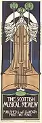 Portada de Scottish Musical Review, Charles Rennie Mackintosh, 1896.