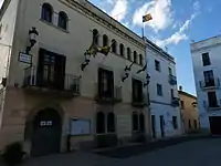 Fachada de la casa natal en Cubellas