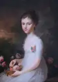 Carolina Augusta en su infancia por Joseph Hauber (1800).