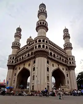 Charminar en la ciudad vieja de Hyderabad, 1591