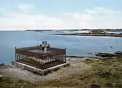 La tumba de Chateaubriand en Saint-Malo.