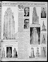 Resultado del concurso en el Chicago Tribune del 3 de diciembre de 1922