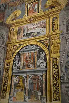 Fresco votivo del contratecho (segunda mitad del siglo XVI).
