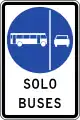 Vía segregada buses