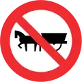 Prohibida circulación de vehículos de tracción animal