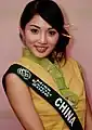 Zhou Meng TingMiss China en Miss Tierra 2006