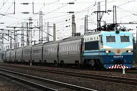 Locomotora eléctrica en China.