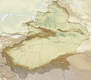 Río Manas ubicada en Xinjiang