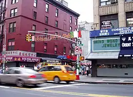 Canal Street y Mulberry Street, donde Chinatown y Little Italy se encuentran.