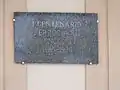 Placa conmemorativa del centenario (1885-1985).