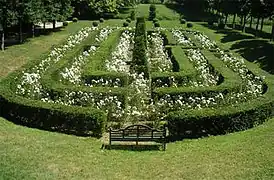 Vista del jardín