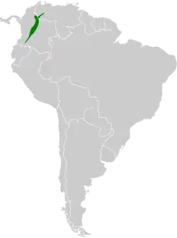 Distribución de Chlorostilbon poortmani