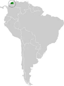 Distribución de Chlorostilbon russatus