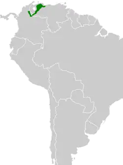 Distribución de Chlorostilbon stenurus