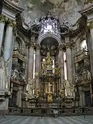 Retablo mayor de la iglesia de San Nicolás de Malá Strana en Praga.