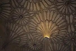 Bóveda de abanico en la escalera del a Christ Church, Oxford