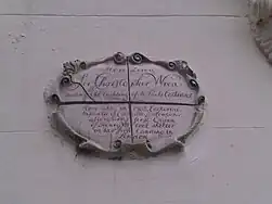 Placa en la casa de Christopher Wren