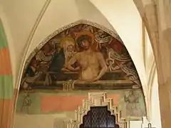 Misericordia Domini, fresco de Santa Catalina de Cracovia.