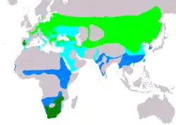 Distribución mundial