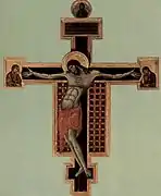 Christus dolens, de Cimabue (crucifijo de San Domenico ad Arezzo, 1268-1271).