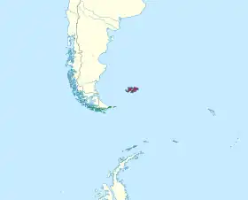 Distribución geográfica de la remolinera negruzca.