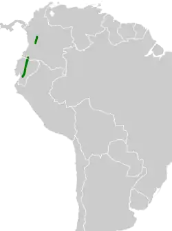 Distribución geográfica de la remolinera ecuatoriana.