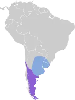 Distribución geográfica de la remolinera parda.