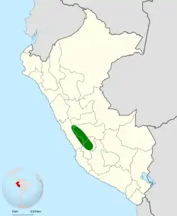 Distribución geográfica de la remolinera ventriblanca.