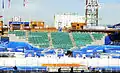 Gradas temporales del jardín del centro agregados para el Clásico de invierno de la NHL del 2012