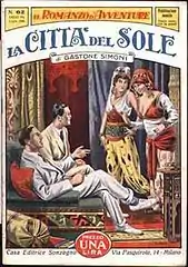 La città del sole de Gastone Simoni, Il Romanzo d'Avventure 62, Sonzogno, 1929