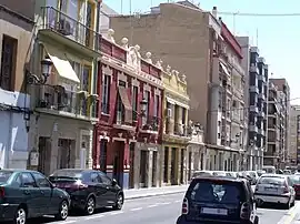 Calle de Bonifacio Ferrer, perpendicular a la avenida de Gaspar Aguilar.