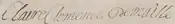 Firma de Claire-Clémence de Maillé