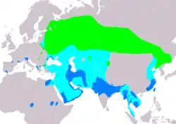 Distribución de Clanga clanga