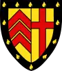 Clare College heraldic shield