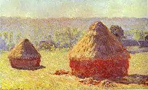 Haystacks at the End of Summer, Morning Effect, 1891. óleo sobre lienzo. Musée d'Orsay, París, Francia.