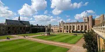 El Great Court del Trinity College (Cambridge).