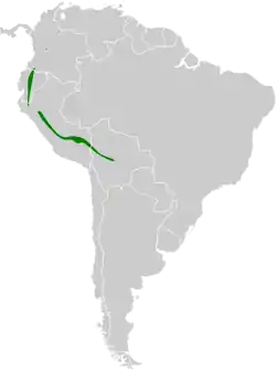 Distribución geográfica del birro culirrojo.