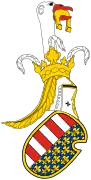 Cimera del escudo del rey Luis I de Hungría