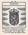 Escudo de armas de Bulgaria de Stemmatographia por Hristofor Zhefarovich, 1746