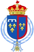 Escudo usado como infante.(Hasta 1924)