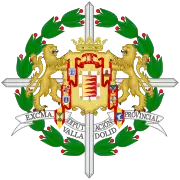 Escudo de la provincia de Valladolid tras la modificación de 1939