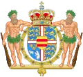 Escudo de armas de la reina Margarita II de Dinamarca