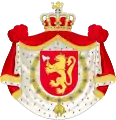 Escudo de armas del rey Harald V de Noruega